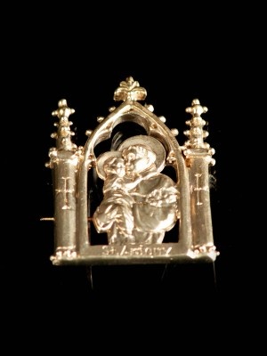 Medieval badge "Saint Anthony" Abzeichen