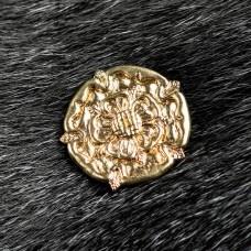 Medieval cast bronze mount “Rose”, XIV-XVI centuries (5 pcs) image-1