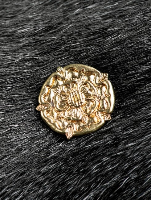 Medieval cast bronze mount “Rose”, XIV-XVI centuries (5 pcs) Riemenhalterungen