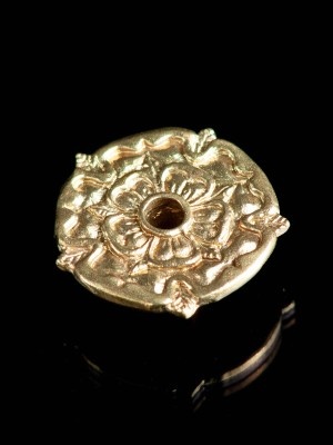 Medieval heraldic eyelet mount “Rose”, 1400-1500 years (5 pcs) Riemenhalterungen