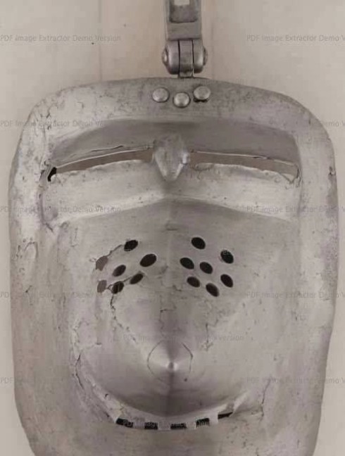 Bascinet of 1380-1410 years, from Higgins Armoury Museum Corazza