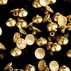  Medieval cast button with pattern, XIII-XV centuries 82 pcs  in stock  image-1