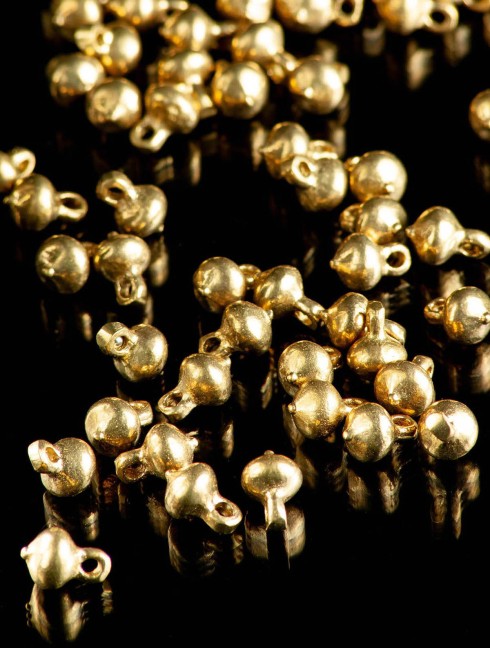 Medieval spherical-shaped button, X-XV centuries Buttons, hooks, pins