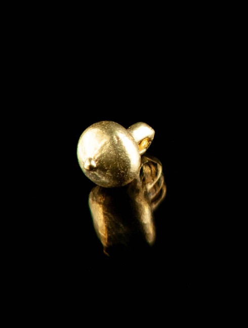 Medieval spherical-shaped button, X-XV centuries Buttons, hooks, pins
