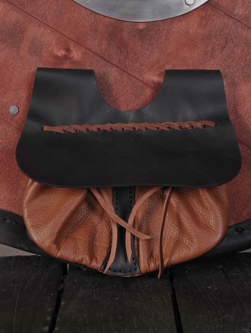 Brown leather belt pouch Bags