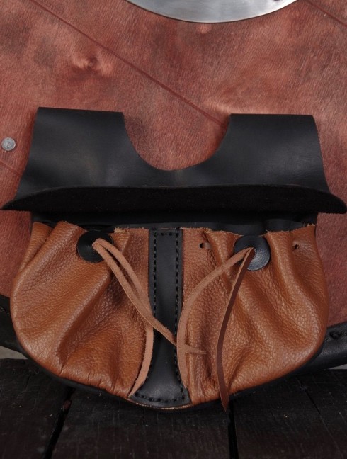 Brown leather belt pouch Bags
