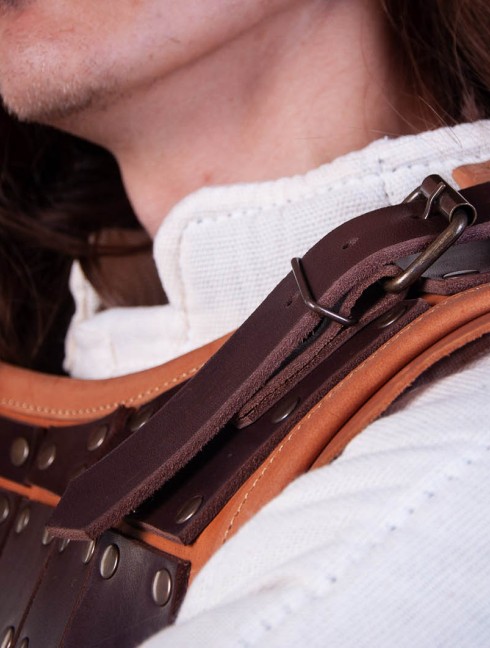 Medieval armour of leather plates Leather armour