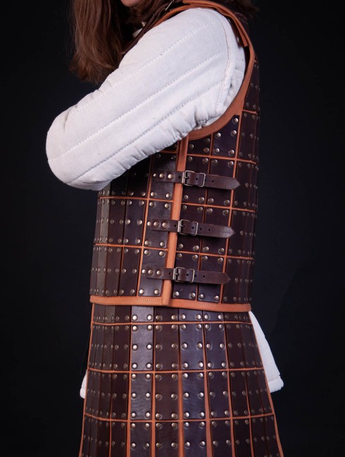 Medieval armour of leather plates Leather armour
