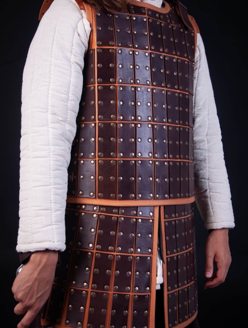 Medieval armour of leather plates Leather armour
