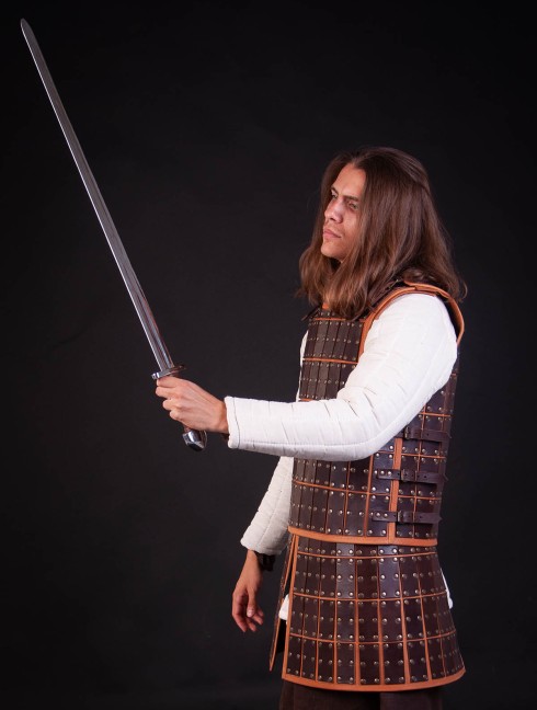 Medieval armour of leather plates Leather armour