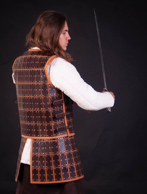 Medieval armour of leather plates Leather armour