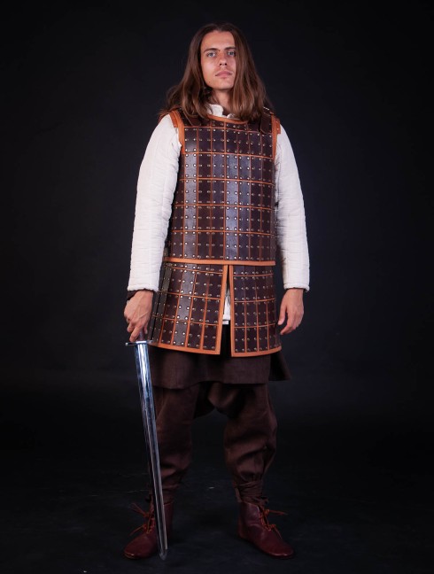 Medieval armour of leather plates Leather armour