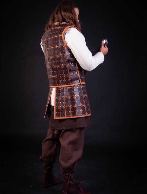 Medieval armour of leather plates Leather armour