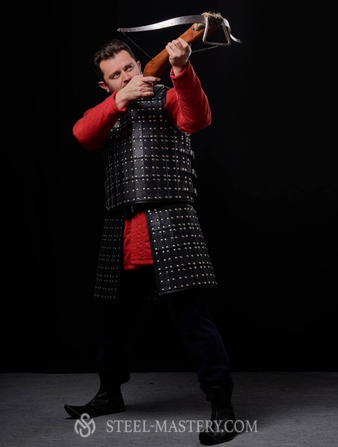 Medieval armour of leather plates Leather armour