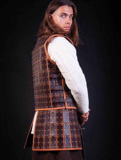 Medieval armour of leather plates Leather armour