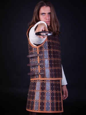 Medieval armour of leather plates Leather armour