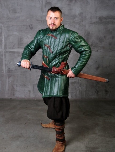 Medieval leather gambeson Corazza