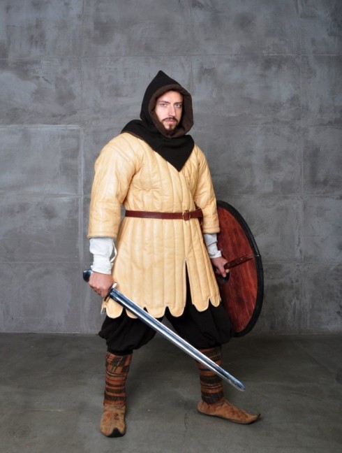 Medieval aketon of leather, XV century Corazza