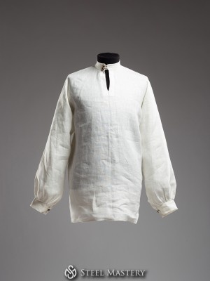Linen shirt with buttons
