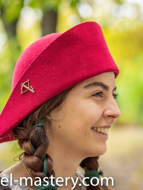 Medieval pilgrim hat Headwear