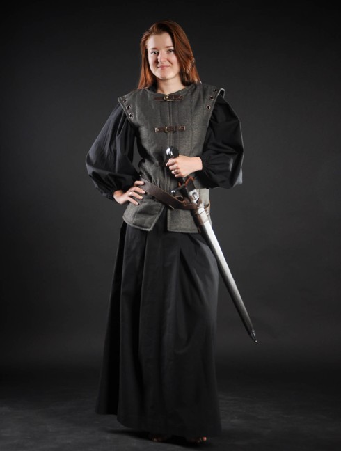 Doublet vest in Renaissance style Ready padded armour
