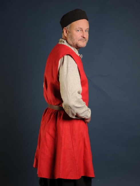 Linen medieval tunic of IX-XII centuries Listo para enviar