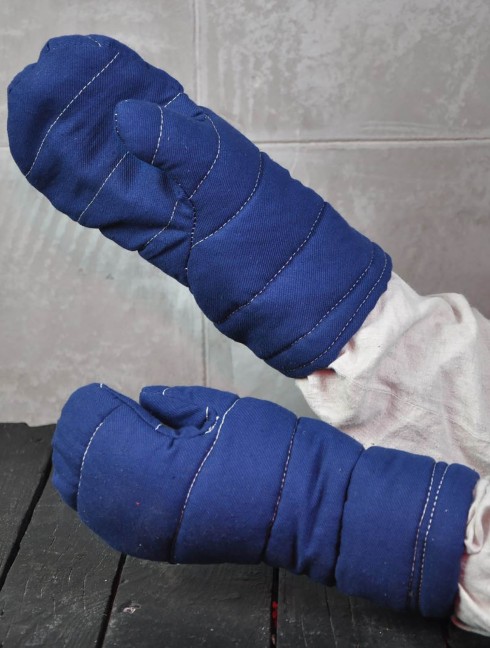Padded mittens for medieval fencing Guantes y mitones acolchados