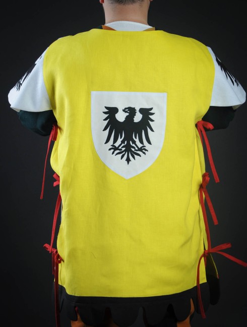 Tabard with lion, crossbow and half-eagle Vestimenta medieval