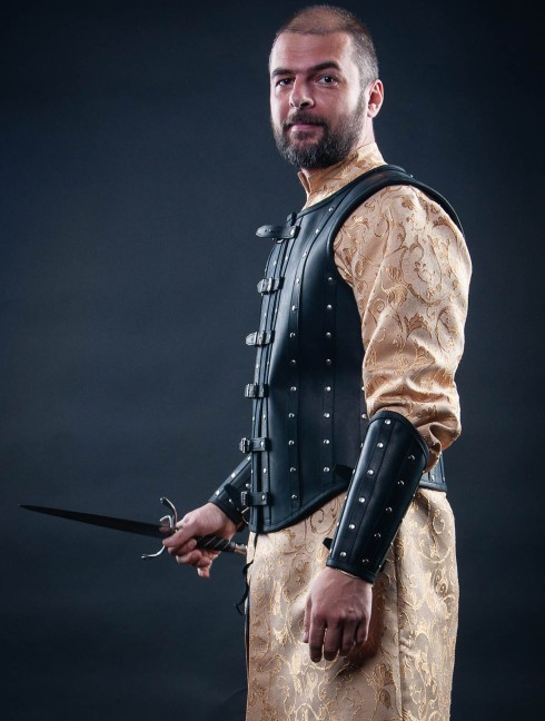 Leather vest in Renaissance style Armatura fantastica