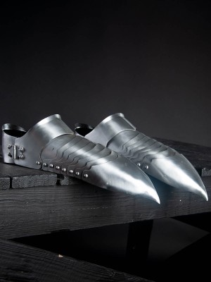 German gothic sabatons, late XV century (1470-90 years)  Metal leg protection
