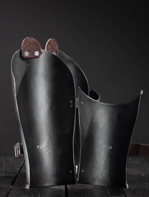 Medieval bracers, 1390-1430 years Metal bracers, couters and full arms