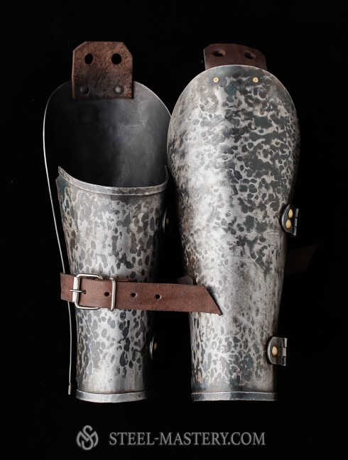 Medieval bracers, 1390-1430 years Metal bracers, couters and full arms