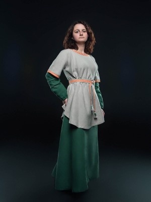 Medieval peasant dress "Sun"