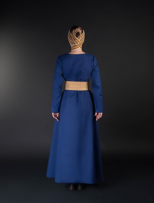 Medieval style dress with wide belt Women's dresses