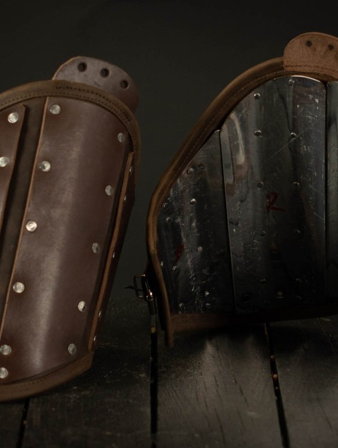 Leather brigantine kit in style of 14th century Armure de plaques