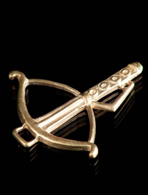 Medieval bronze badge “Crossbow”, XIV-XV centuries Badges