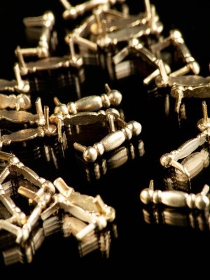 Medieval belt mount of bar shape, XIII-XV centuries (10 pcs) Riemenhalterungen