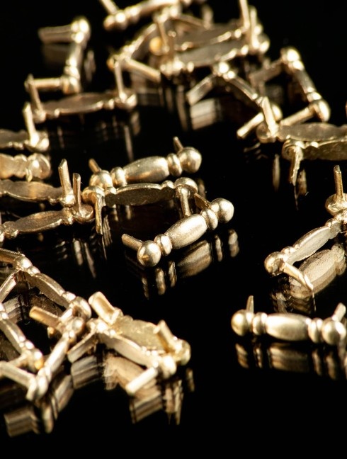 Medieval belt mount of bar shape, XIII-XV centuries (10 pcs) Montaggio cinture