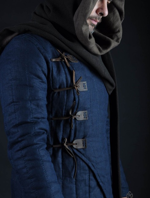 Medieval hood with long tail Headwear