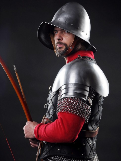 Early cabasset (chapel) Plate armor