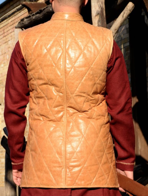 Leather sleeveless gambeson Gambeson