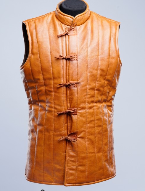 Leather sleeveless gambeson Gambeson