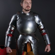 Plate cuirass with tassets, a part of the jousting knight armor, XVI century image-1