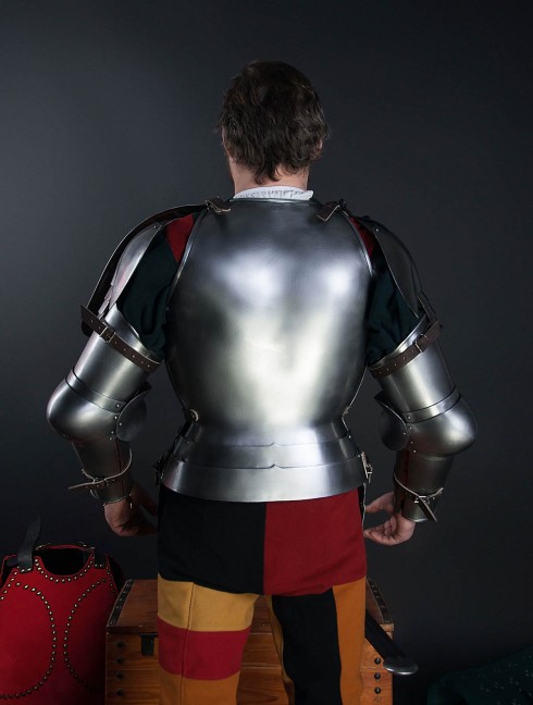 Full arm protection with pauldron, a part of the jousting knight armor, XVI century Plate armor