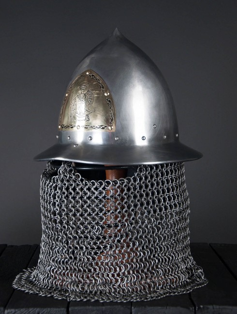 Chapel with bar grill and mail aventail - Louis Armure de plaques