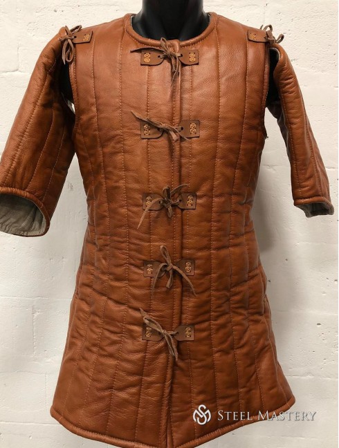 LEATHER VIKING GAMBESON Gambeson