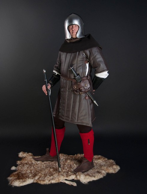 LEATHER GAMBESON JACKET Gambesón.