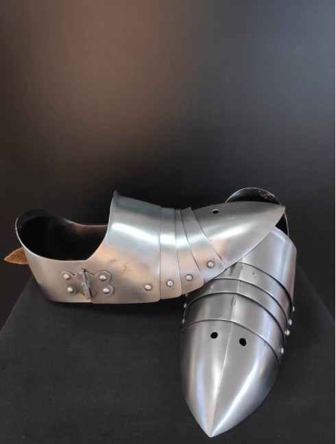 STEEL PLATE SABATONS FOR MODERN SWORD FENCING 