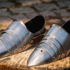 STEEL PLATE SABATONS FOR MODERN SWORD FENCING  image-1