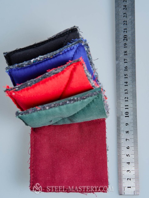 Samples for gambesons layers padding Gambeson